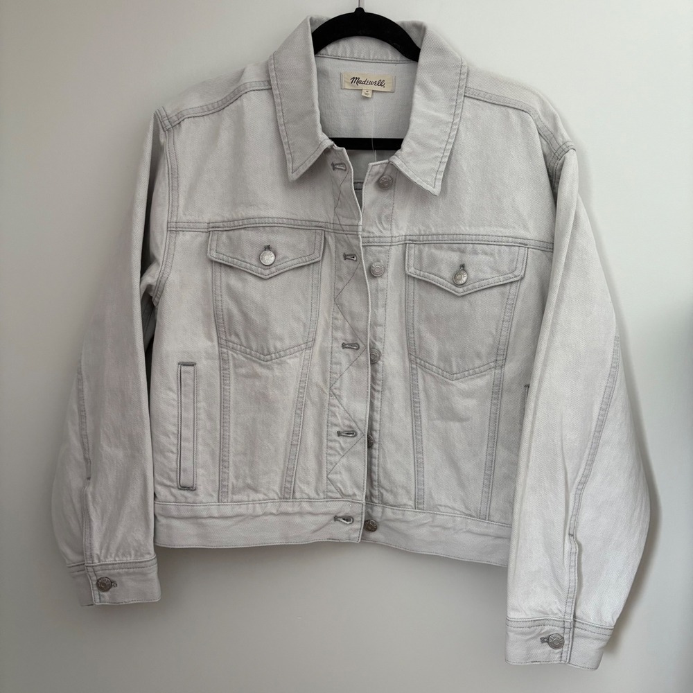Madewell Light Gray Jean Jacket